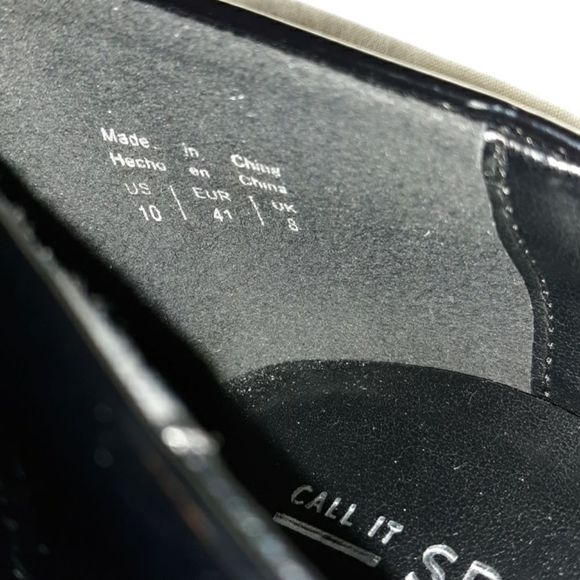 NWOT Call it Spring Black Patent Pleather Pumps 10 - Picture 7 of 12